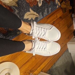 Nautica Women's White Lace-Up Sneakers